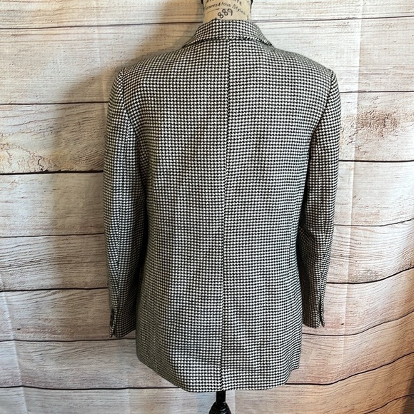 Talbots Herringbone Blazer Wool Lined Pockets Size 8 P Petite Made in Italy - Picture 6 of 10